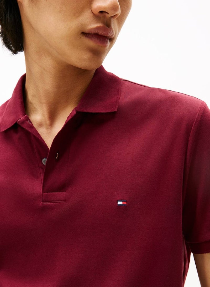 TOMMY HILFIGER Regular Fit Interlock Knit Polo Shirt - Image 5